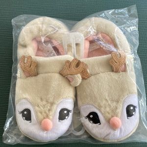 Justice deer slippers size large